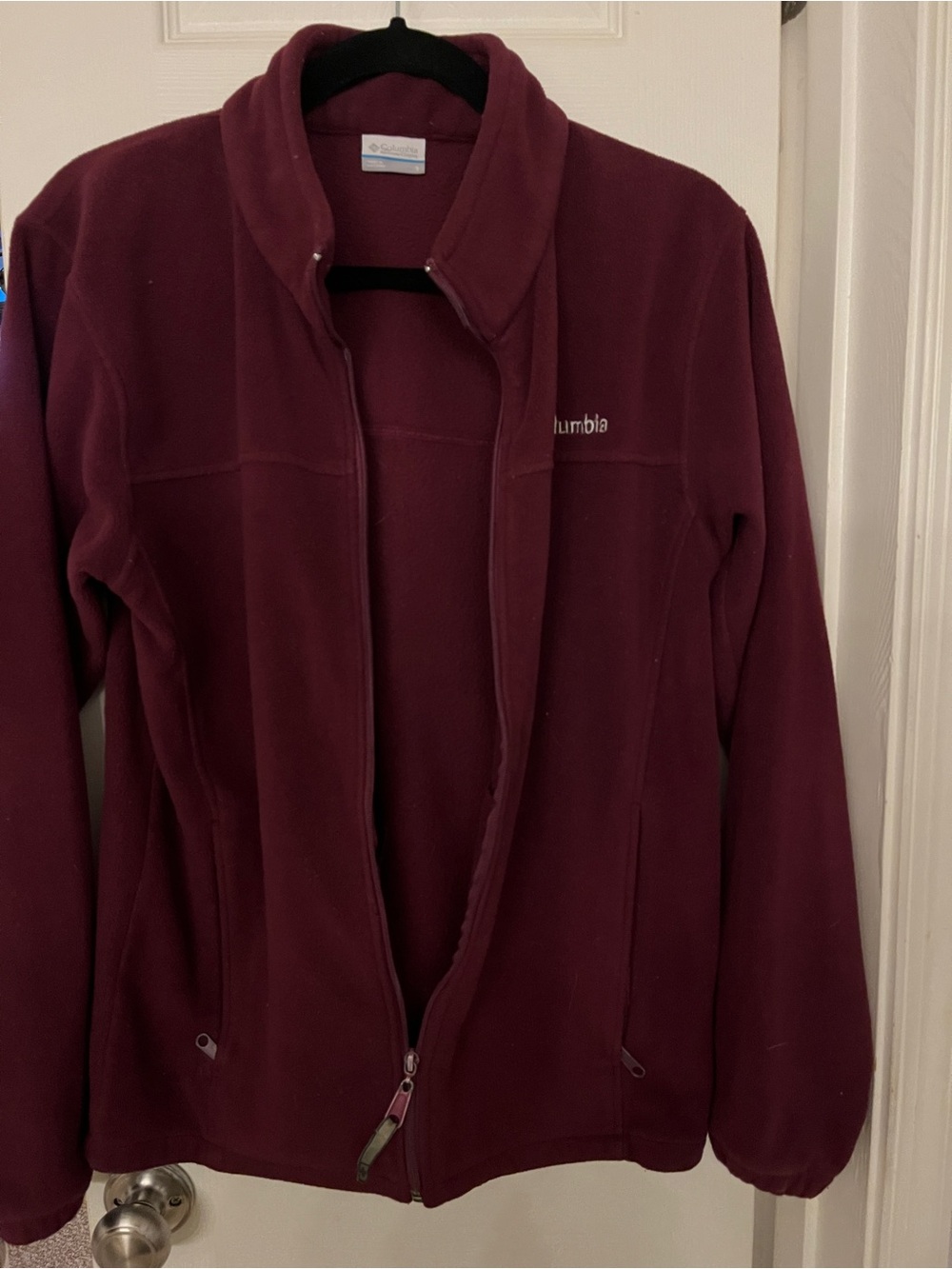 Columbia Women's Full-Zip Teddy Fleece Jacket in Burgundy Size S - Picture 5 of 7